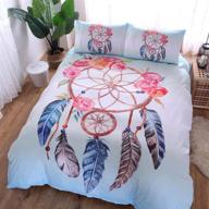 dreamcather vintage feather pattern comforter logo