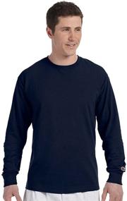 img 3 attached to 👕 Champion Heritage 5 2 Oz Jersey Sleeve Men's Clothing: Premium Quality Fashion for Men