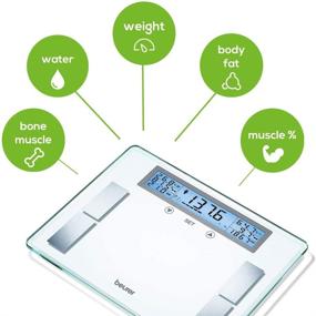 img 3 attached to 📊 Beurer Body Analyzer Scale XXL: Advanced Weight Management Scale with Extra Wide Platform, LCD Display, BMI Calculation, and Multi-User Functionality