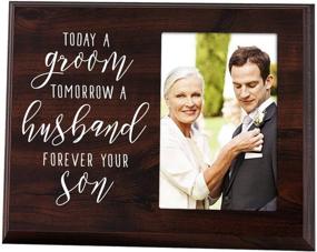 img 4 attached to Elegant Signs Mother of The Groom Gift: Timeless Picture Frame to Treasure the Journey from Groom to Husband and Forever Cherish Your Dear Son