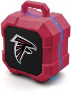 🏈 team color atlanta falcons shockbox led wireless bluetooth speaker - nfl logo