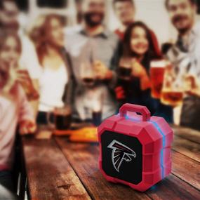 img 2 attached to 🏈 Team Color Atlanta Falcons Shockbox LED Wireless Bluetooth Speaker - NFL