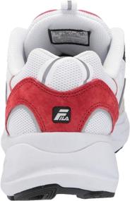 img 2 attached to Men's Fila Trigate Shoes in White, Red, and Black