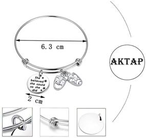 img 1 attached to 🎭 AKTAP Theater Bracelet: Inspiring Comedy Tragedy Masks Charm Jewelry for Drama Teachers & Thespians!