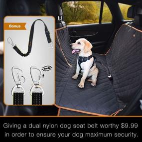 img 1 attached to 🐾 iBuddy Waterproof Truck Dog Hammock: XL Scratch Proof Dog Seat Cover Protector for Trucks, SUVs, and Cars