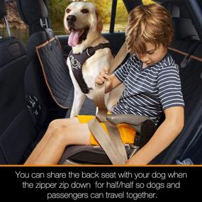 img 2 attached to 🐾 iBuddy Waterproof Truck Dog Hammock: XL Scratch Proof Dog Seat Cover Protector for Trucks, SUVs, and Cars