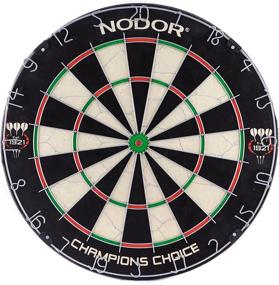 img 1 attached to 🎯 Nodor Champion's Choice Self-Adhesive Bristle Dartboard - Preferred by Pro Dart Throwers for Skill Improvement