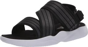 img 4 attached to 👟 Black and White Adidas Women's Sandals - Women's Shoes