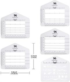 img 1 attached to 💌 Enhance Your Envelope Addressing with PP OPOUNT 12 Pcs Envelope Addressing Guide and Stencil Templates for Sewing, Thank You Cards, and More!