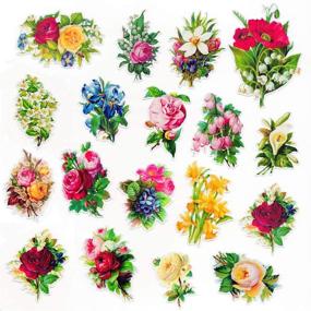 img 3 attached to 🌻 Everjoy Vintage Floral Planner Stickers - DIY Retro Oil Painting Style Embellishments for Scrapbook, Journal, Cards, Calendar - 37 Pieces