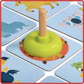 img 1 attached to 🎯 Bull's Eye Match: Fast-Paced Animal Matching Game for Ages 3+ - Flip, Plunge, and Win!