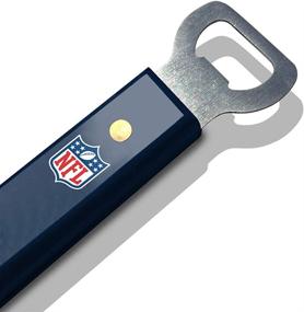 img 1 attached to 🏈 YouTheFan NFL 18&#34; Stainless Steel Sportula (Spatula) with Built-in Bottle Opener