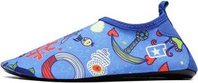img 3 attached to 🏊 Ultimate Outdoor Sports Barefoot Aqua Socks Slippers for Active Kids: Ideal for Yoga, Running, and Swimming