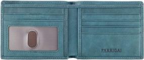 img 4 attached to 👔 Premium Genuine Leather Men's Wallets, Card Cases & Money Organizers with Parrigai Bifold Blocking Technology