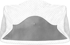 img 4 attached to 🌙 HOMCA Memory Foam Cervical Pillow Cover – Hypoallergenic Contour Pillow Case (Grey)" - Updated Product Title: "HOMCA Grey Memory Foam Cervical Pillow Cover – Hypoallergenic Contour Pillow Case for Enhanced Sleep Support