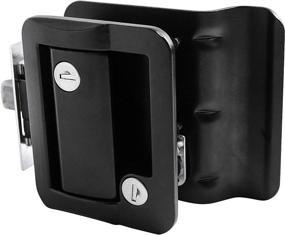 img 3 attached to Secure Your RV with the Polar Black Paddle Deadbolt Entry Door Lock for Travel Trailers