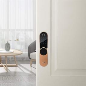 img 1 attached to 🔒 DATO Smart Lock L-F500: Keyless Entry Front Door Locks with Homekit, Exterior Locksets for Homes, Rose Gold - Fingerprint, Digital Keypad, Bluetooth, Quickset, App-Enabled. Ideal for AirBnB
