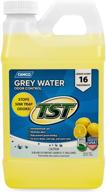 🍋 camco tst lemon scent rv grey water odor control - stops sink trap odors, drains, sink traps & waste vents - treats 16-40 gallon holding tanks (64oz bottle) - seo: 40256 logo