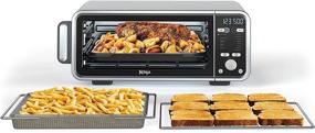 img 4 attached to 🔥 Ninja SP301 Dual Heat Air Fry Countertop Oven: Extended Height, XL Capacity & Space-Saving Design – Silver