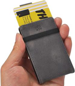 img 4 attached to 👔 Stylish & Functional Men's Slim Front Pocket Wallet: Your Ultimate Organizer for Cards, Cash & Accessories