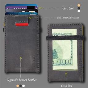 img 1 attached to 👔 Stylish & Functional Men's Slim Front Pocket Wallet: Your Ultimate Organizer for Cards, Cash & Accessories