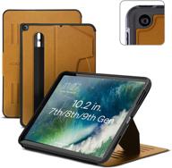📱 zugu case for ipad 10.2 inch 7th / 8th / 9th gen (2021/2020/2019) - protective, thin, magnetic stand, sleep/wake cover - exec brown (model #s a2197 / a2198 / a2200 / a2270 / a2428 / a2429 / a2430) - enhanced seo-friendly product name logo