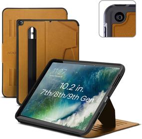 img 4 attached to 📱 ZUGU CASE for iPad 10.2 Inch 7th / 8th / 9th Gen (2021/2020/2019) - Protective, Thin, Magnetic Stand, Sleep/Wake Cover - Exec Brown (Model #s A2197 / A2198 / A2200 / A2270 / A2428 / A2429 / A2430) - Enhanced SEO-friendly Product Name