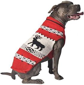 img 1 attached to 🐶 Chilly Dog Deer Shawl Sweater: Cozy & Stylish Knitwear for Dogs