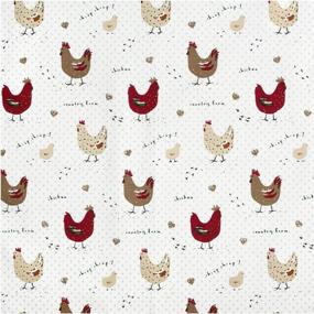 img 1 attached to 🐔 Cackleberry Home Farmhouse Chicken Napkins: Add Rural Charm to Your Table Setting