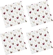 🐔 cackleberry home farmhouse chicken napkins: add rural charm to your table setting logo