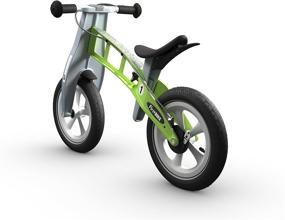 img 2 attached to Green FirstBIKE Racing Balance Bike with Brake - for Kids & Toddlers Ages 2, 3, 4, 5 | 32.7 x 15 x 22 inches | Lightweight 7.5 pounds