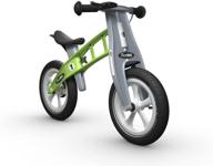 green firstbike racing balance bike with brake - for kids & toddlers ages 2, 3, 4, 5 | 32.7 x 15 x 22 inches | lightweight 7.5 pounds logo