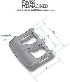 img 1 attached to 🔧 Revamp Your Watch with Swiss REIMAGINED Watch Band Buckle