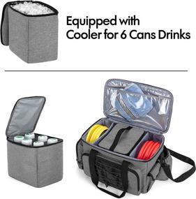 img 3 attached to 🥏 DSLEAF Disc Golf Bag - Holds 25 Discs, with Built-In Cooler and Convenient Extra Pockets