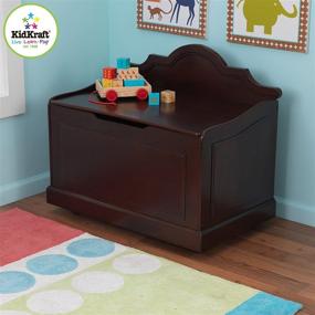 img 2 attached to Stylish and Functional KidKraft Raleigh Toy 🧸 Box in Espresso - Organize Toys with Ease