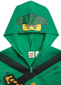 img 2 attached to 👕 Boys' Clothing and Fashion Hoodies & Sweatshirts - LEGO Ninjago Zip Up Hoodies