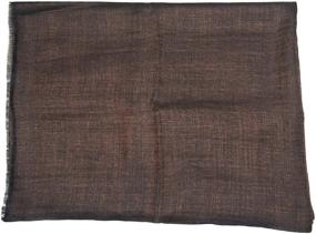 img 2 attached to Elegant and Cozy Pashmina Herringbone Jacquard Accessories for Women - Perfect for Autumn/Winter