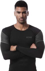 img 2 attached to AXCKE Sleeve T Shirt Baselayer Compression