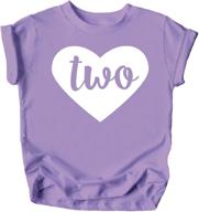 adorable two in heart 2nd birthday girls shirt: perfect toddler girls second birthday outfit logo