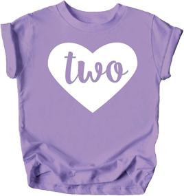 img 3 attached to Adorable Two in Heart 2nd Birthday Girls Shirt: Perfect Toddler Girls Second Birthday Outfit