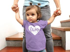 img 2 attached to Adorable Two in Heart 2nd Birthday Girls Shirt: Perfect Toddler Girls Second Birthday Outfit