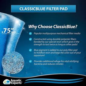 img 3 attached to 🐠 Aquatic Experts USA-Made Classic Bonded Aquarium Filter Pad - Blue and White Filter Media Roll in Bulk, Cuts to Fit Multiple Filters