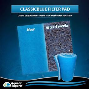 img 2 attached to 🐠 Aquatic Experts USA-Made Classic Bonded Aquarium Filter Pad - Blue and White Filter Media Roll in Bulk, Cuts to Fit Multiple Filters