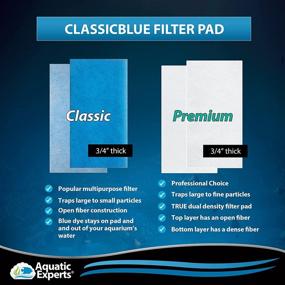 img 1 attached to 🐠 Aquatic Experts USA-Made Classic Bonded Aquarium Filter Pad - Blue and White Filter Media Roll in Bulk, Cuts to Fit Multiple Filters