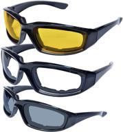 killer whale men's motorcycle glasses, riding glasses bundle - 3 pairs logo