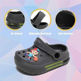 img 1 attached to 🌿 Children's Garden Shoes: Shadowfax Boys Clogs with Slip-On Sandals & Air Cushion Sole