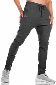 img 4 attached to Mens Jogger Casual Workout Sweatpants Pockets Sports & Fitness