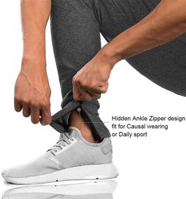 img 1 attached to Mens Jogger Casual Workout Sweatpants Pockets Sports & Fitness