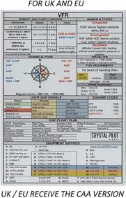 img 1 attached to 2020 Crystal Pilot Aluminum Kneeboard with Updated VFR and IFR Placard + Aircraft Codes (Large Size, 5.8 x 8.3 in)
