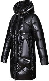 img 3 attached to Winter Jackets Hooded Leather Outerwear